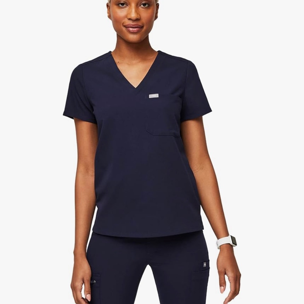 FIGS Navy Blue Top